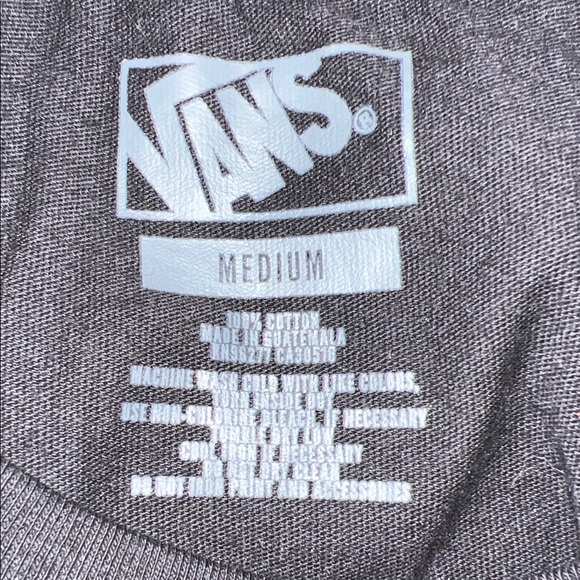 Vans Black Crop Long Sleeve with Rose Graphic - Picture 6 of 6